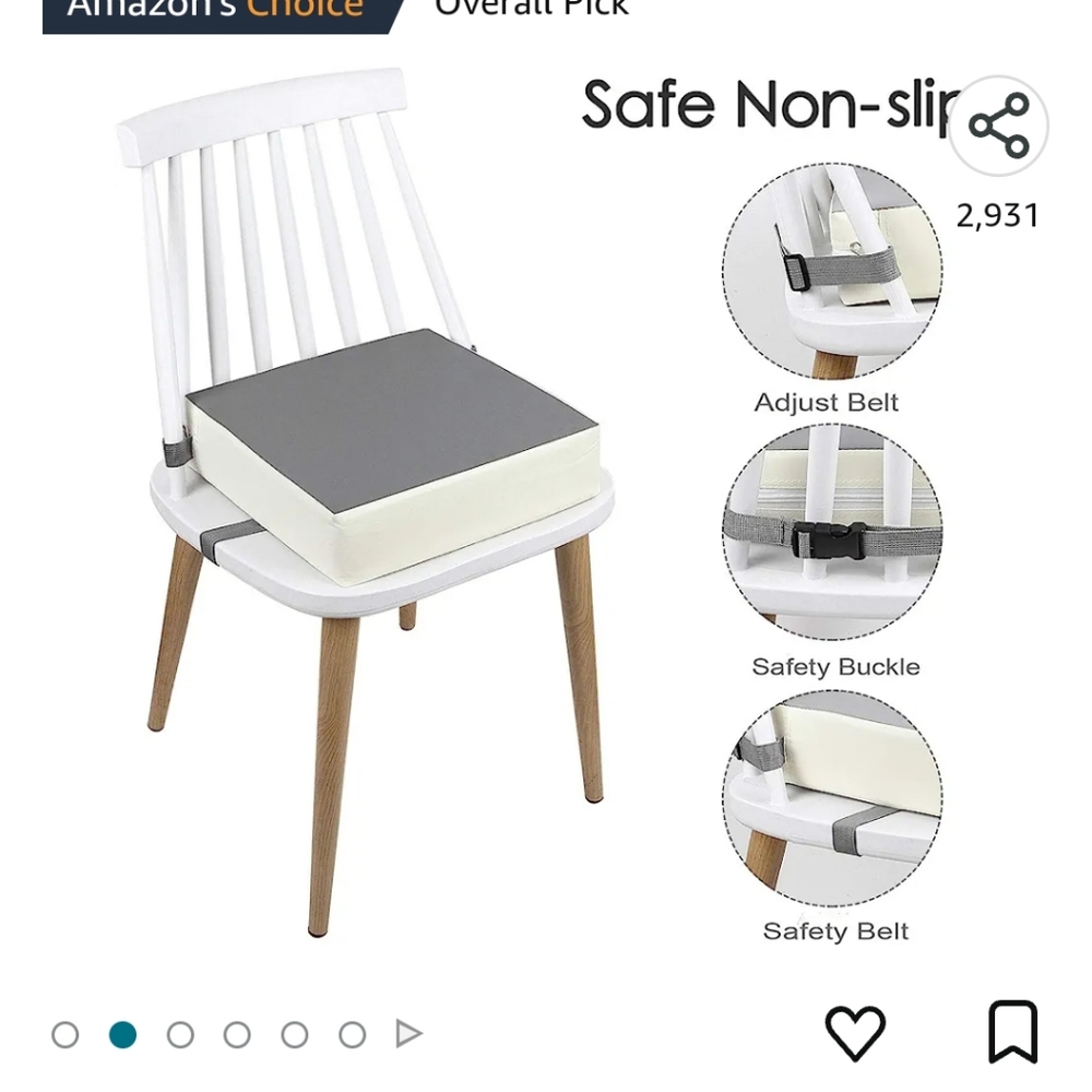 Toddler chair booster seat cushion